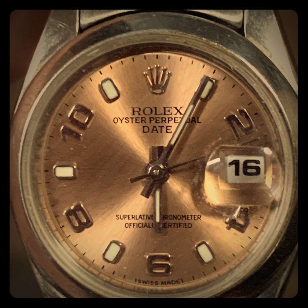 Rolex oyster perpetual date females watch